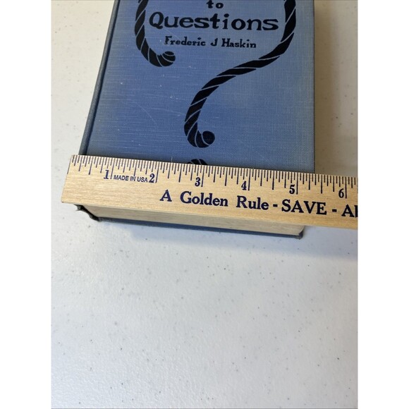 Answers To Questions Hardcover Book by Frederic J Haskin 1926 Homeschooling Gem - Picture 6 of 16